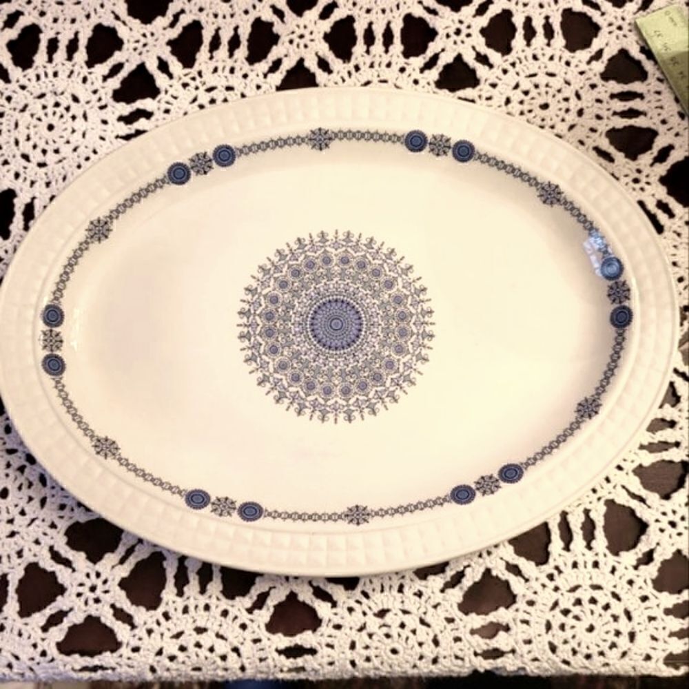 Vintage Pristine Pontesa Ironstone Castillian Collection Serving Platter 14 X 10